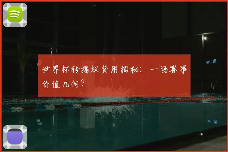 世界杯转播权费用揭秘：一场赛事价值几何？